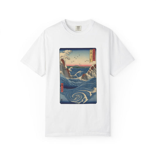 Naruto Whirlpool at Awa by Utagawa Hiroshige (T-Shirt)
