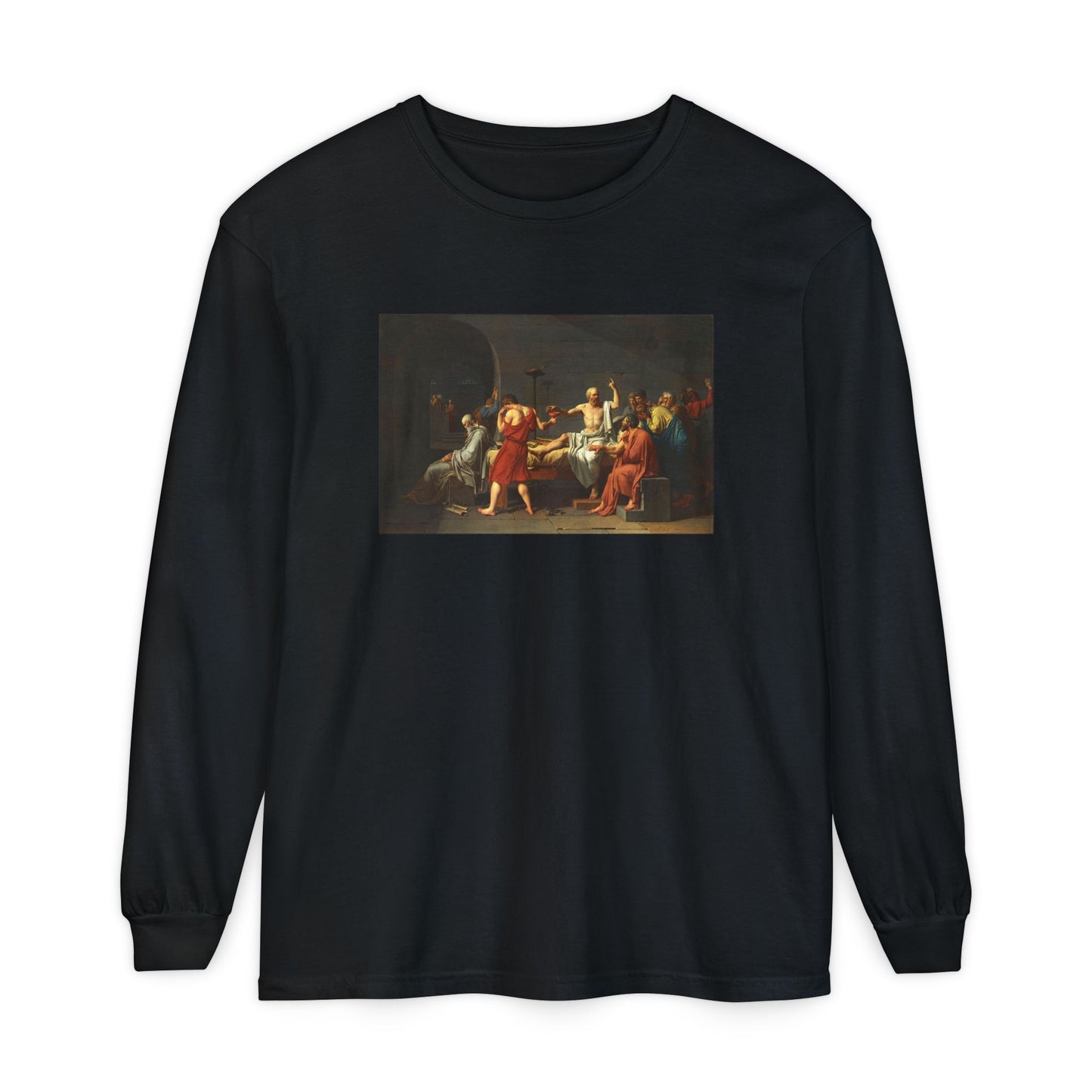 The Death of Socrates by Jacques-Louis David (Long Sleeve)
