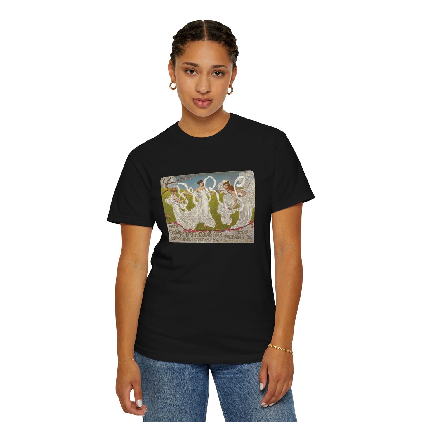 Poster International Exposition of Modern Decorative Arts by Leonardo Bistolfi (T-Shirt)