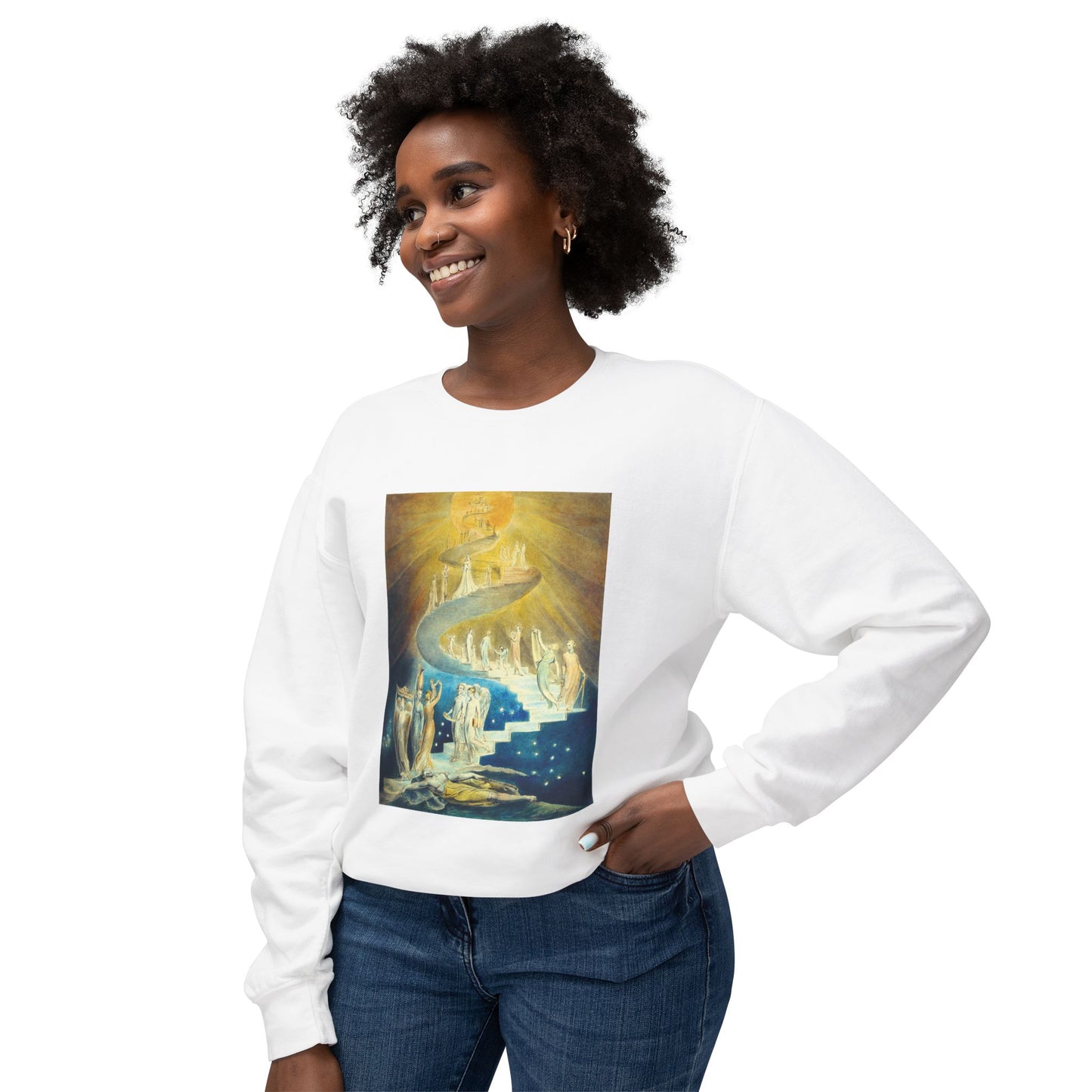 Jacob’s Ladder by William Blake (Sweatshirt)