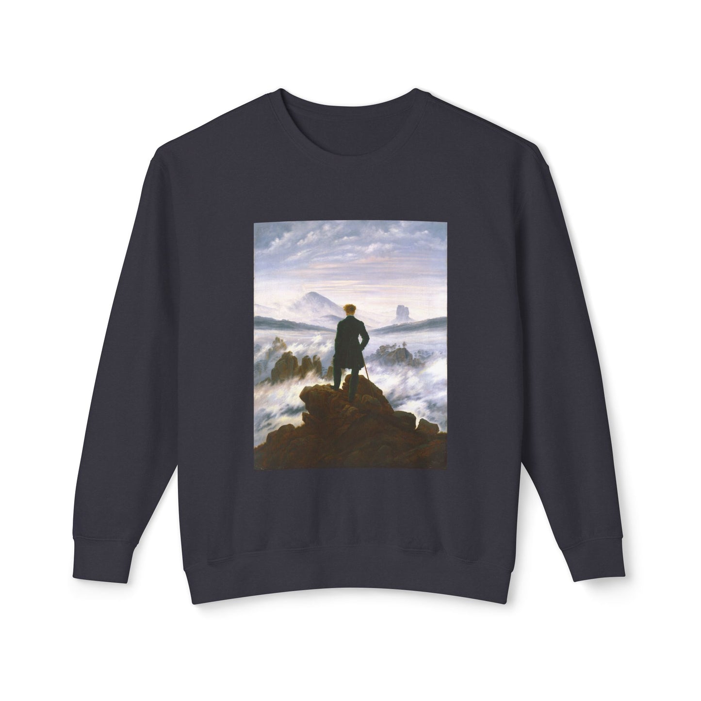 Wanderer above the Sea of Fog by Caspar David Friedrich (Sweatshirt)