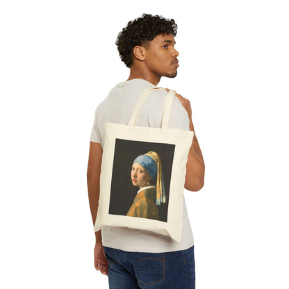 Girl with a Pearl Earring by Johannes Vermeer (Tote)