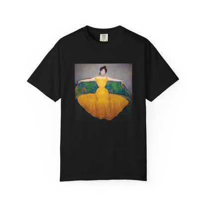 Woman in a Yellow Dress by Max Kurzweil (T-Shirt)