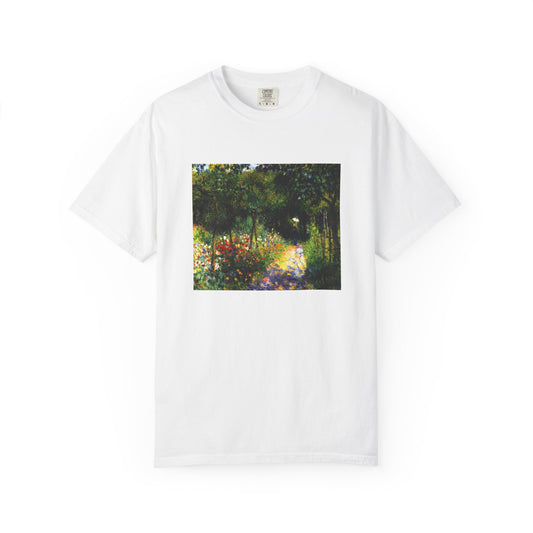 Woman in the Garden by Pierre-Auguste Renoir (T-Shirt)