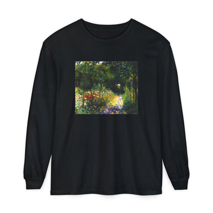 Woman in the Garden by Pierre-Auguste Renoir (Long Sleeve)