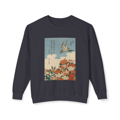 Cuckoo and Azaleas by Katsushika Hokusai (Sweatshirt)