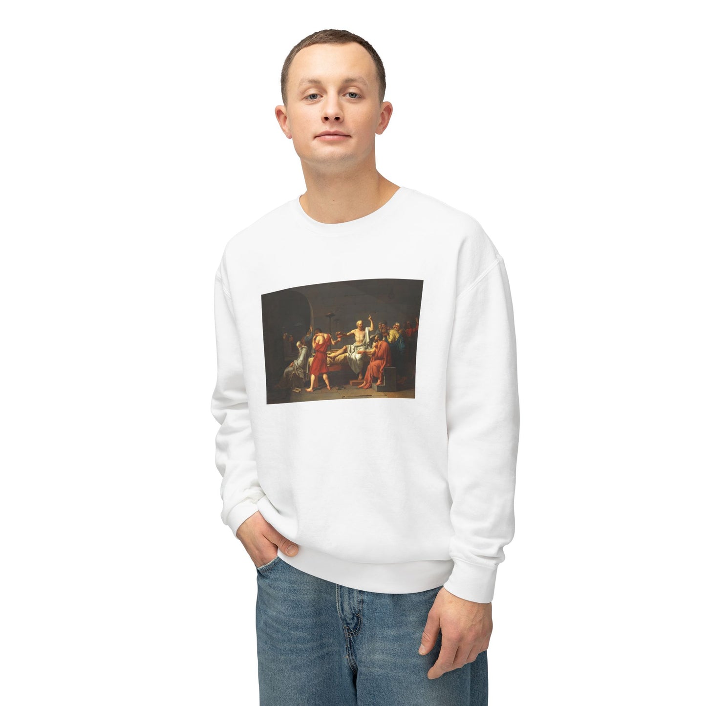 The Death of Socrates by Jacques-Louis David (Sweatshirt)