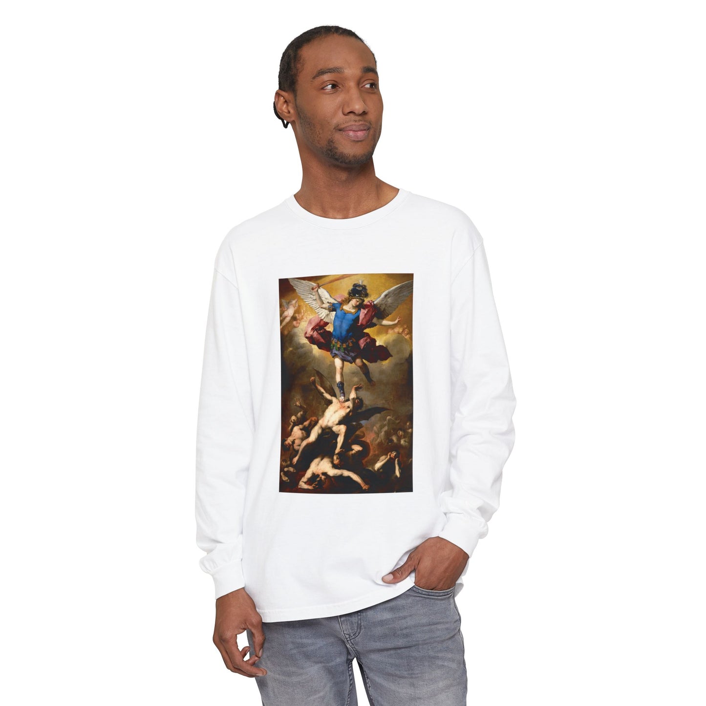 The Fall of the Rebel Angels by Luca Giordano (Long Sleeve)