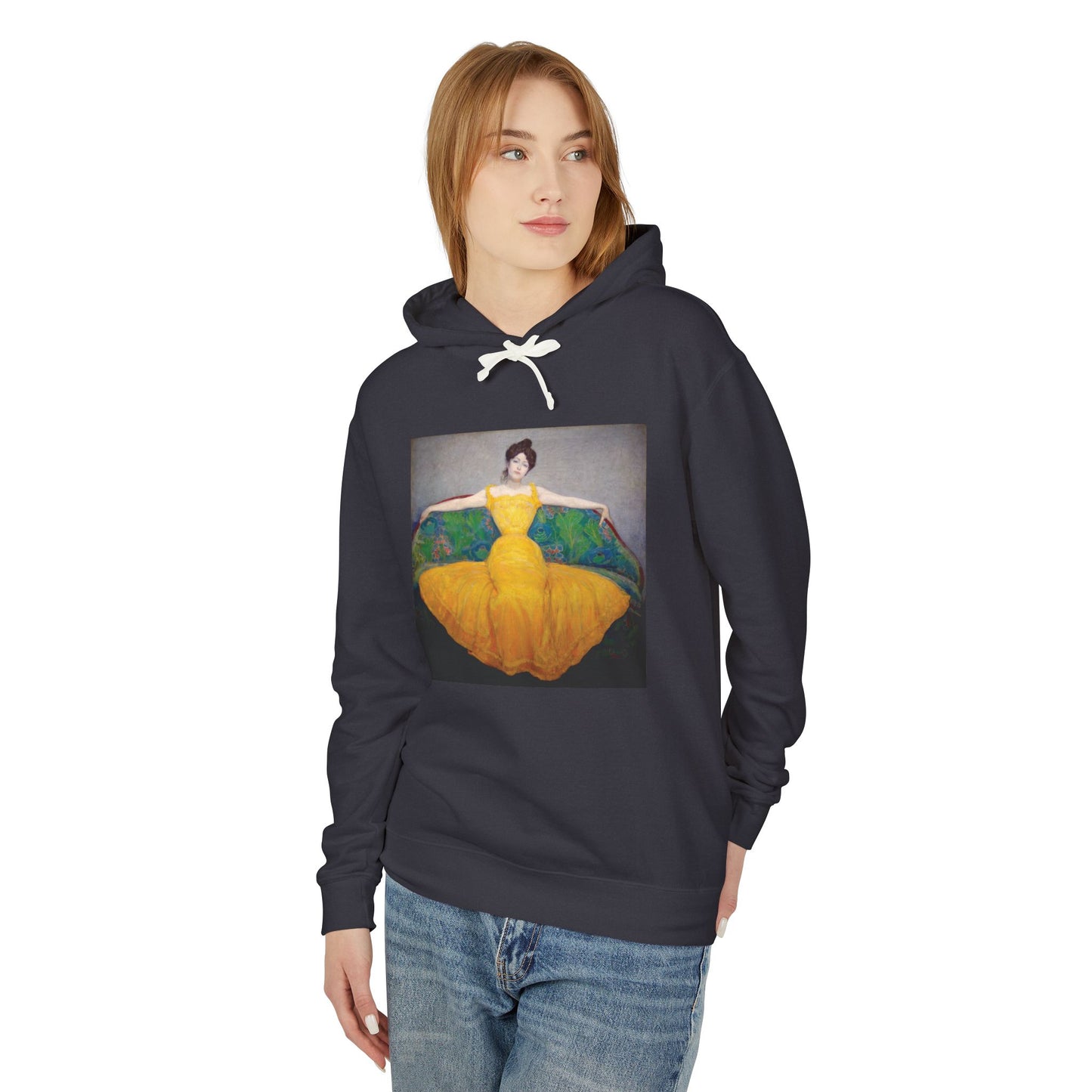 Woman in a Yellow Dress by Max Kurzweil (Hoodie)