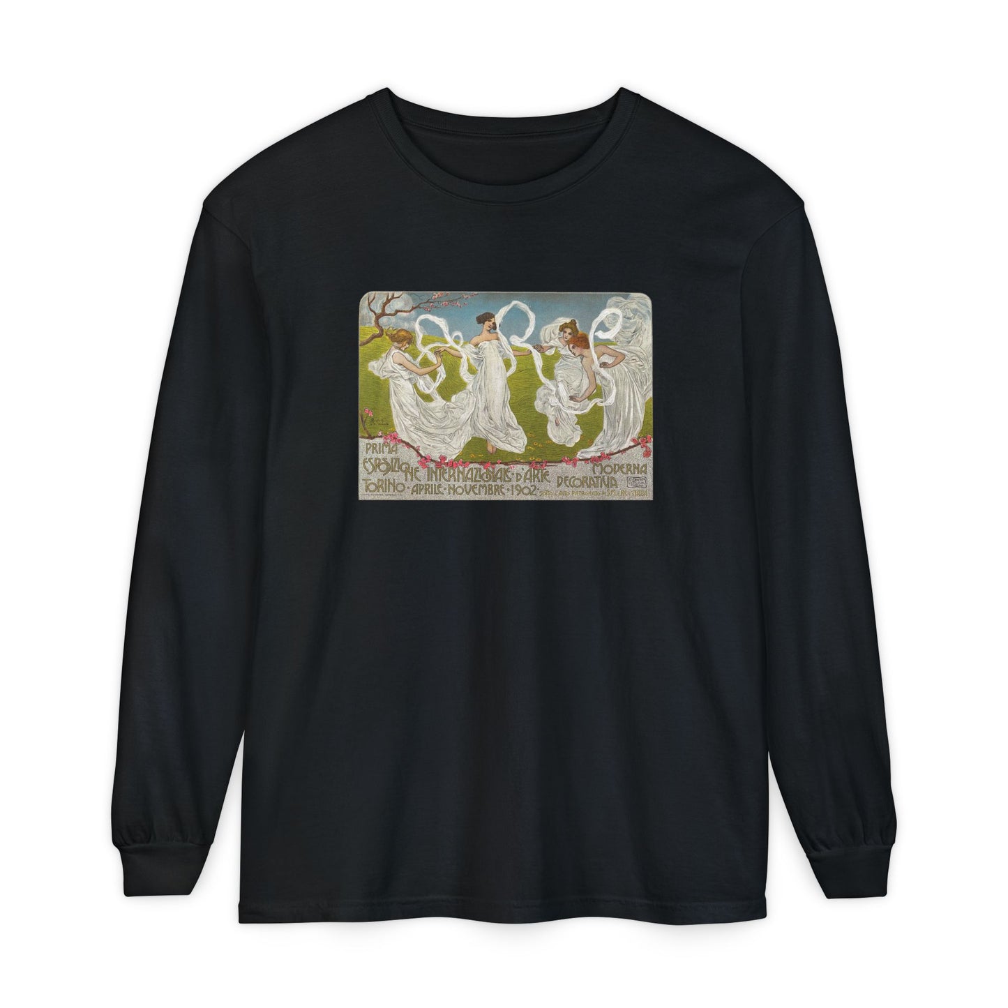 Poster International Exposition of Modern Decorative Arts by Leonardo Bistolfi (Long Sleeve)