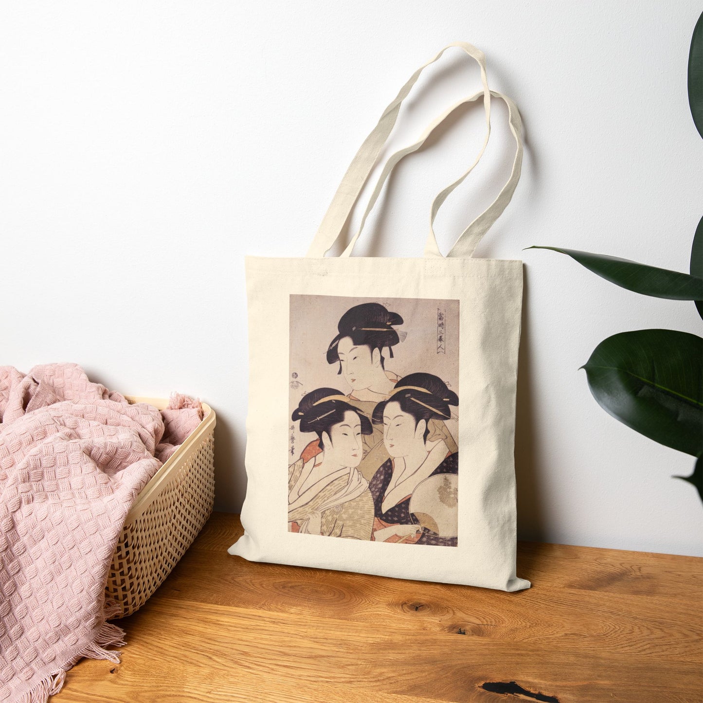 Three Beauties of the Present Day by Kitagawa Utamaro (Tote)