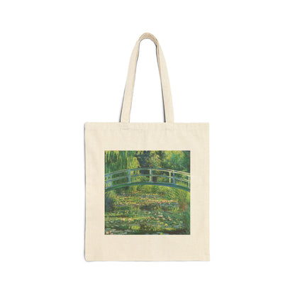 Water Lilies and Japanese Bridge by Claude Monet (Tote)