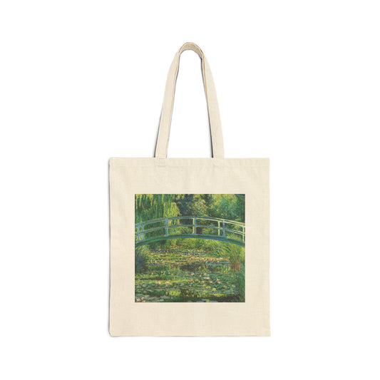 Water Lilies and Japanese Bridge by Claude Monet (Tote)