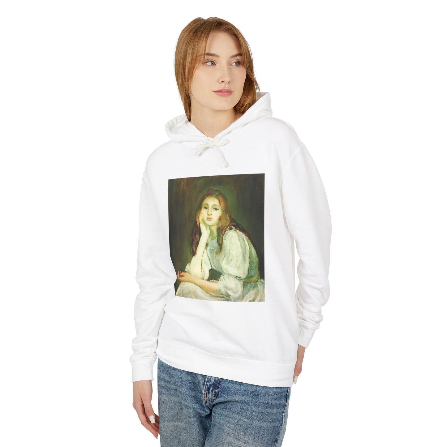 Julie Daydreaming by Berthe Morisot (Hoodie)