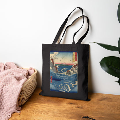 Naruto Whirlpool at Awa by Utagawa Hiroshige (Tote)