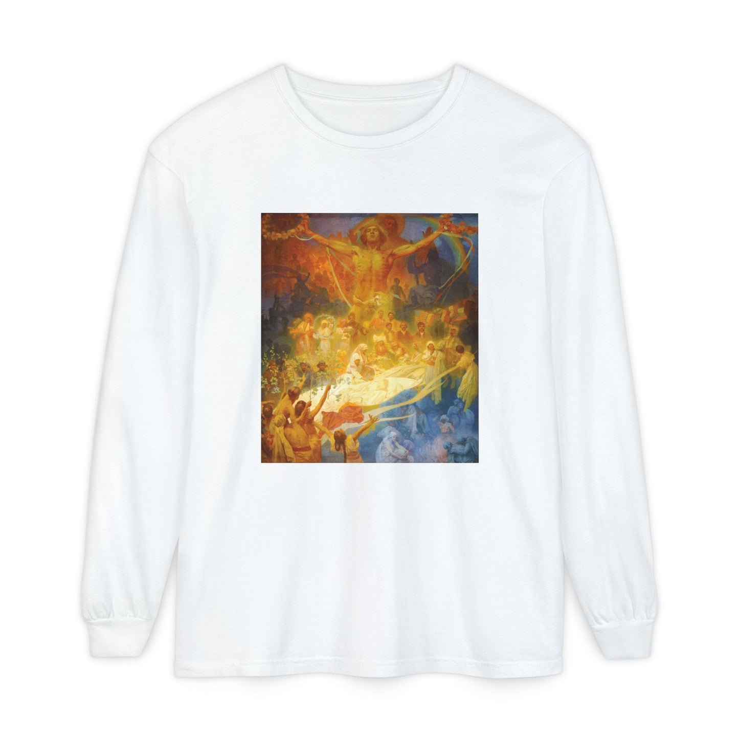 The Slav Epic: Apotheosis by Alphonse Mucha (Long Sleeve)