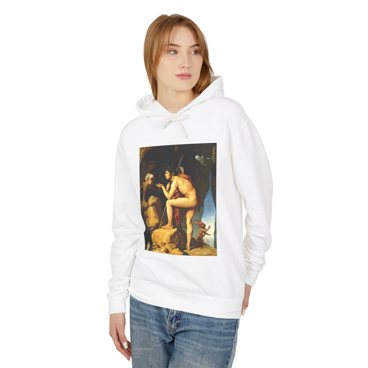 Oedipus and the Sphinx by Dominique Ingres (Hoodie)