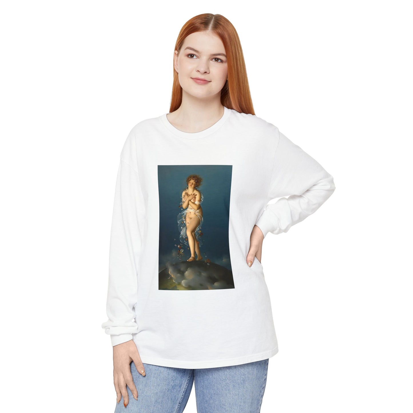Flora Caressed by Zephyr by François Gérard (Long Sleeve)