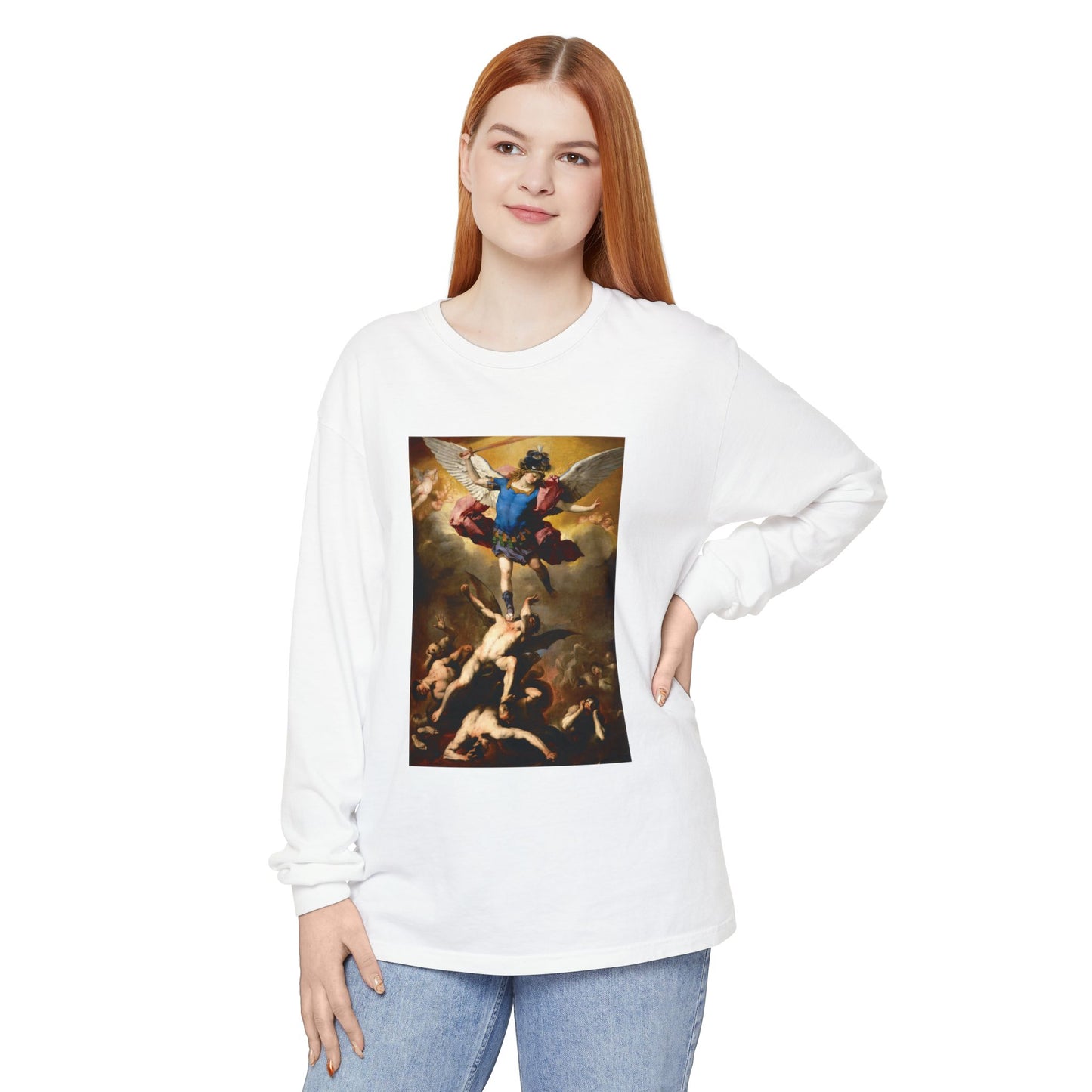 The Fall of the Rebel Angels by Luca Giordano (Long Sleeve)