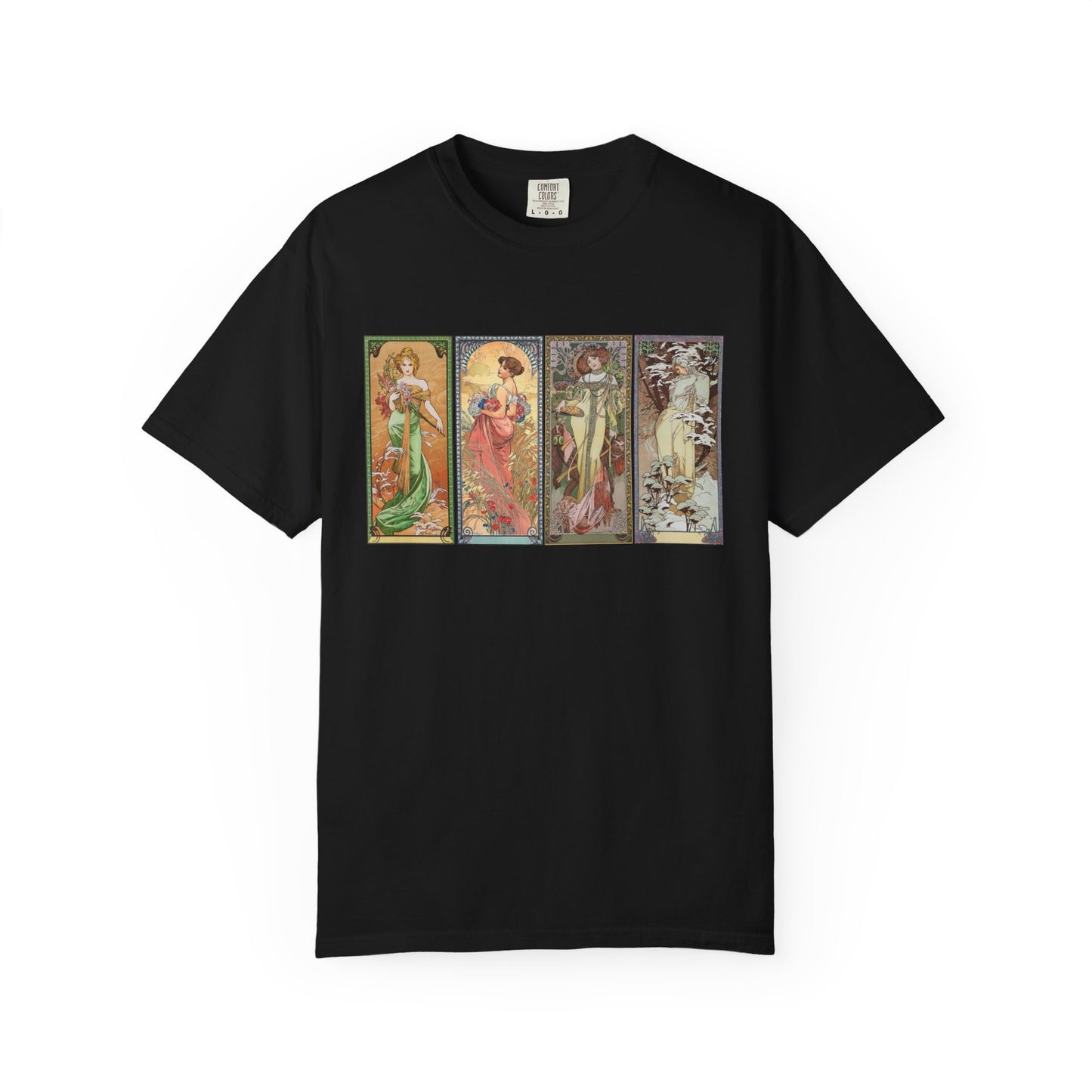 The Seasons by Alphonse Mucha (T-Shirt)