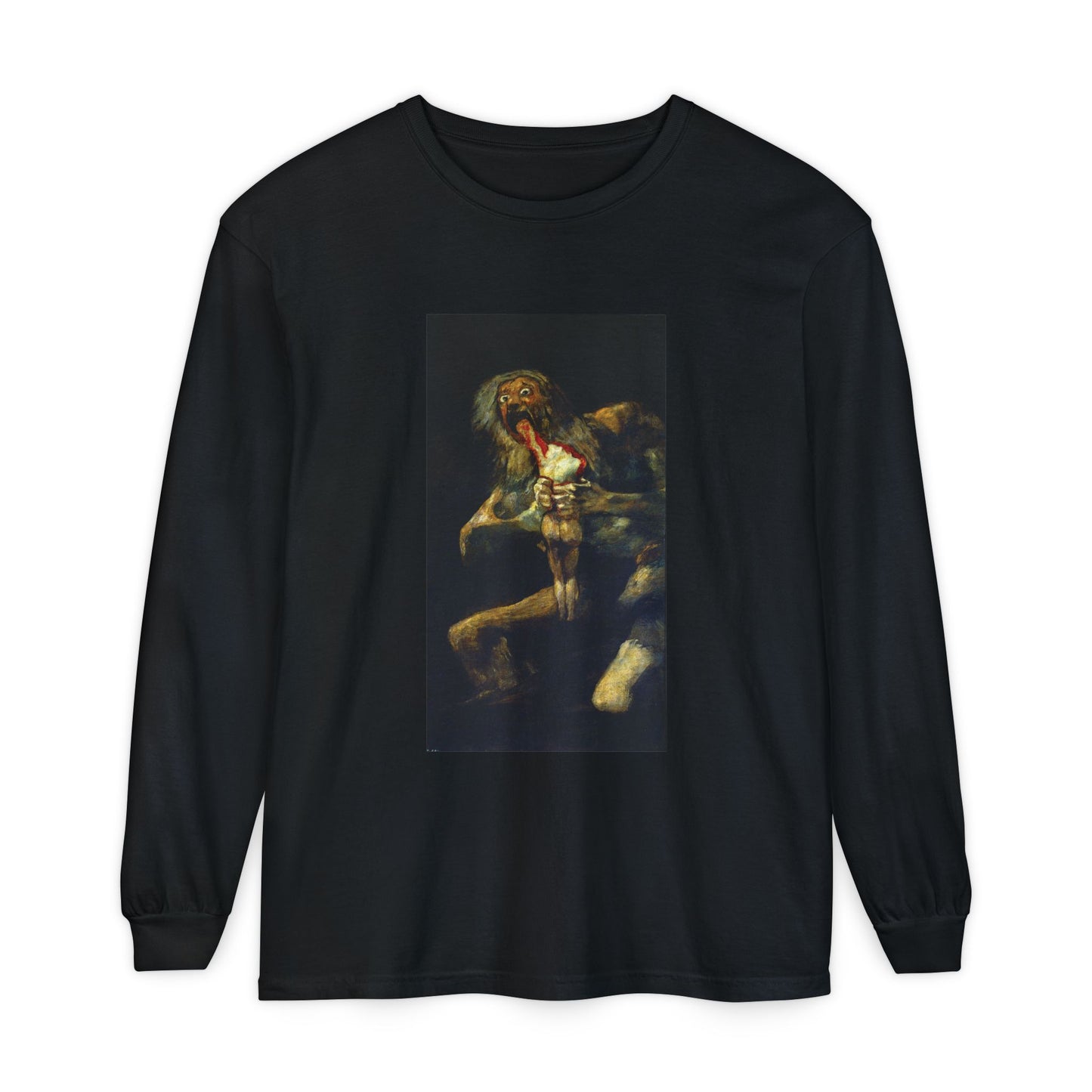 Saturn Devouring His Son by Francisco Goya (Long Sleeve)