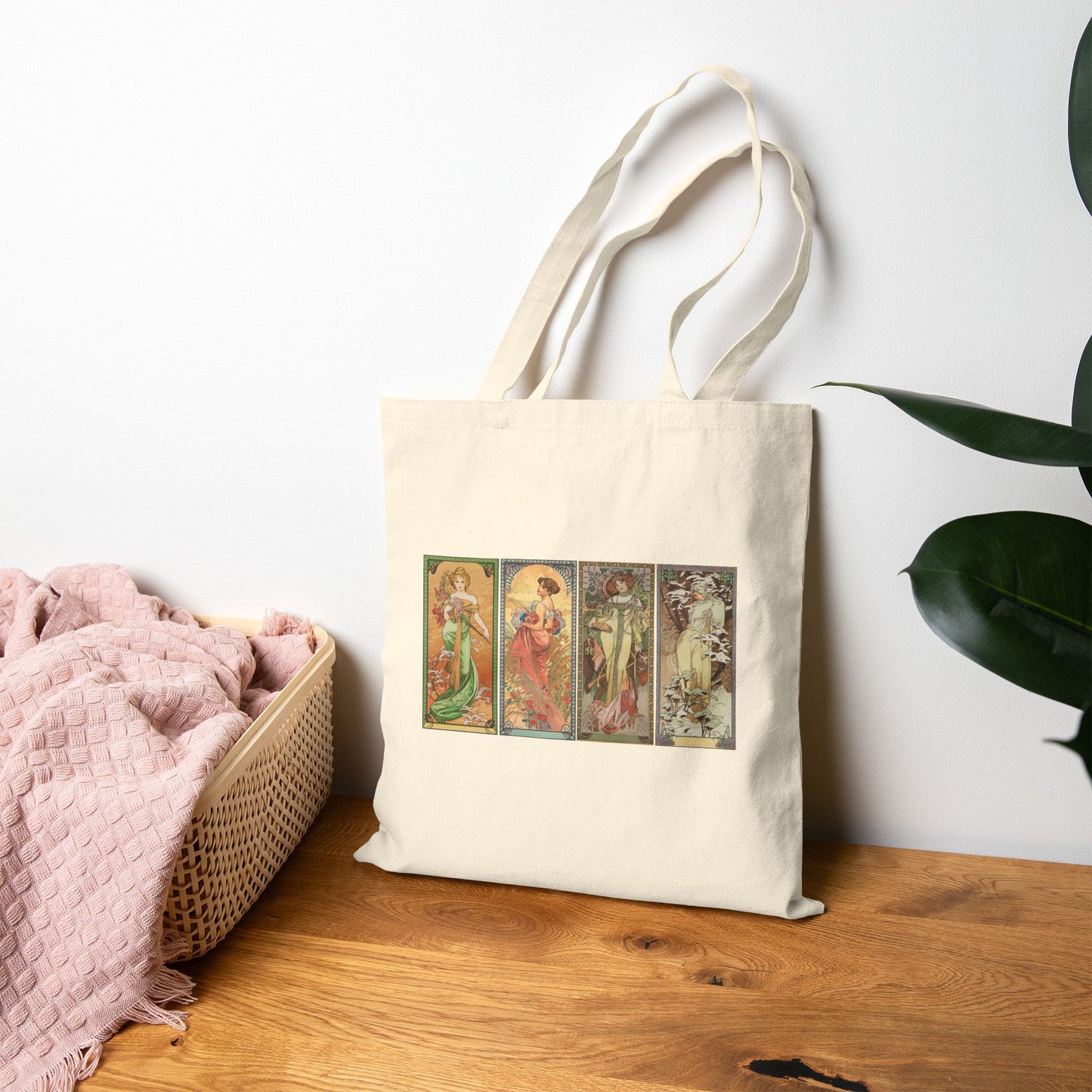 The Seasons by Alphonse Mucha  (Tote)