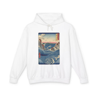 Naruto Whirlpool at Awa by Utagawa Hiroshige (Hoodie)