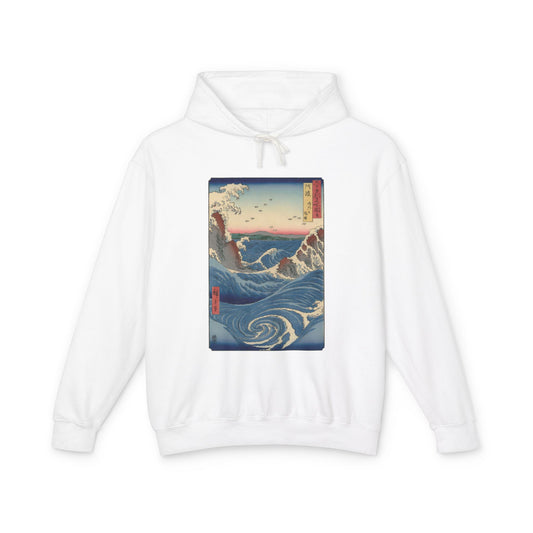Naruto Whirlpool at Awa by Utagawa Hiroshige (Hoodie)