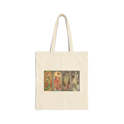 The Seasons by Alphonse Mucha  (Tote)