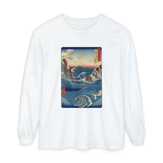 Naruto Whirlpool at Awa by Utagawa Hiroshige (Long Sleeve)