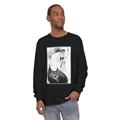 The Peacock Skirt by Aubrey Beardsley (Long Sleeve)