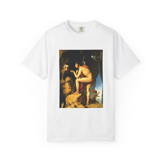 Oedipus and the Sphinx by Dominique Ingres (T-Shirt)