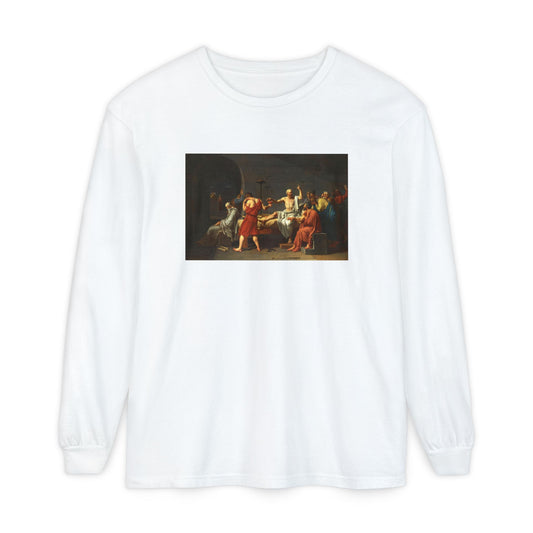 The Death of Socrates by Jacques-Louis David (Long Sleeve)