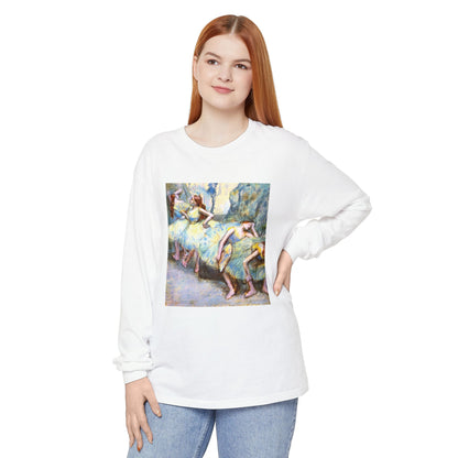 Ballet Dancers in the Wings by Edgar Degas (Long Sleeve)