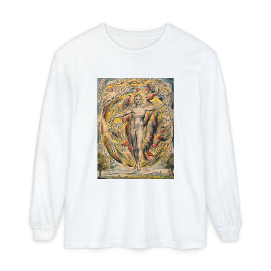 The Sun at His Eastern Gate by William Blake (Long Sleeve)