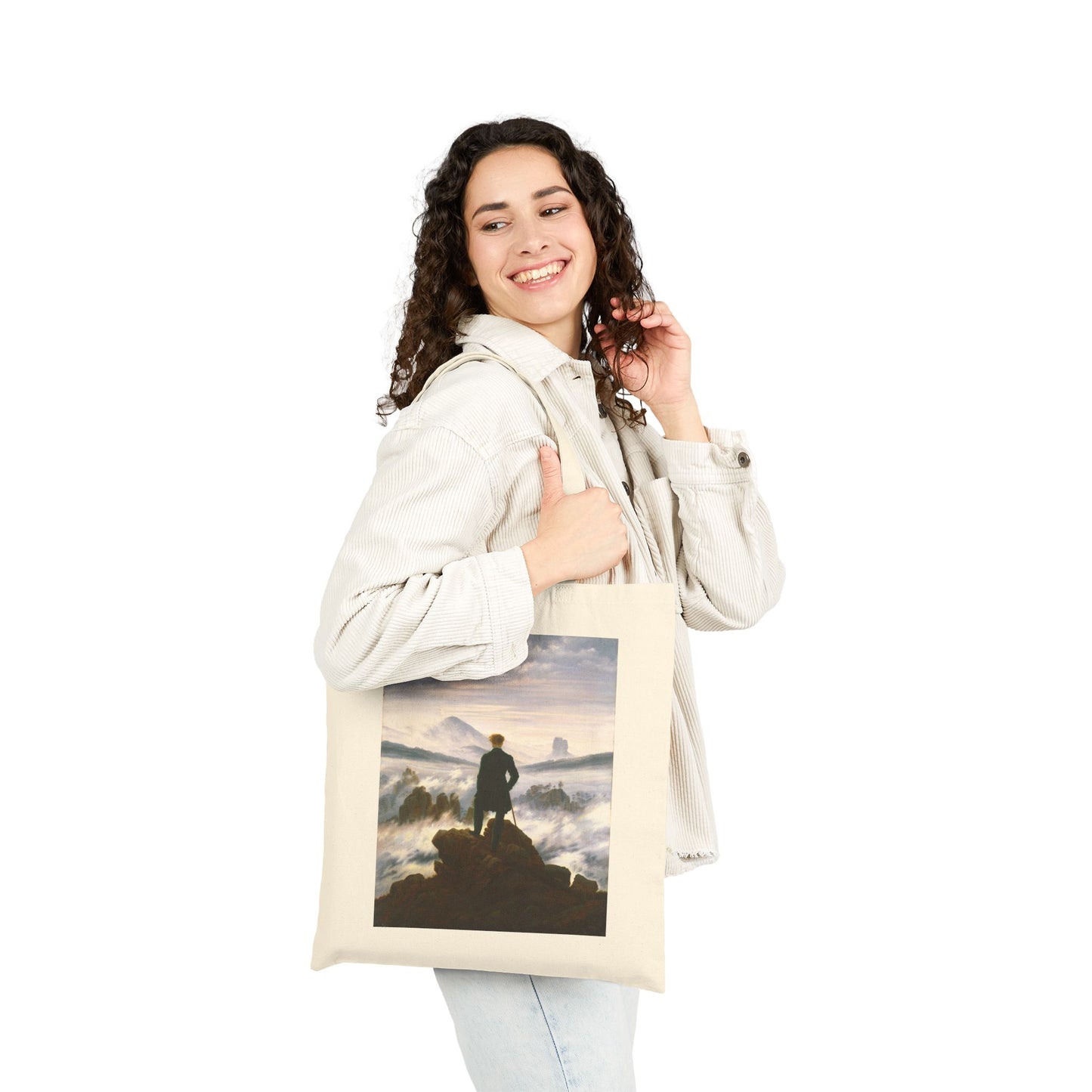 Wanderer above the Sea of Fog by Caspar David Friedrich (Tote)
