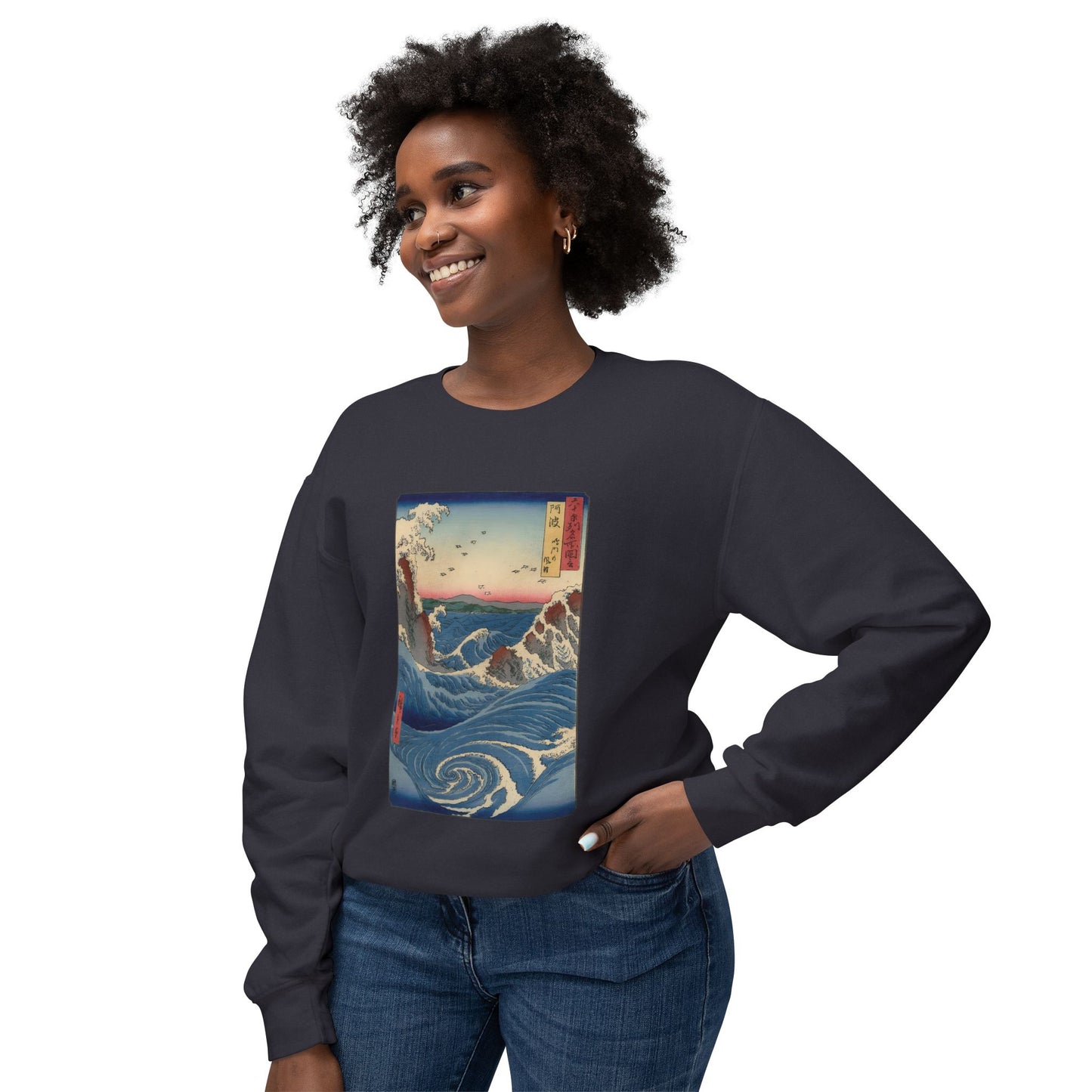Naruto Whirlpool at Awa by Utagawa Hiroshige (Sweatshirt)