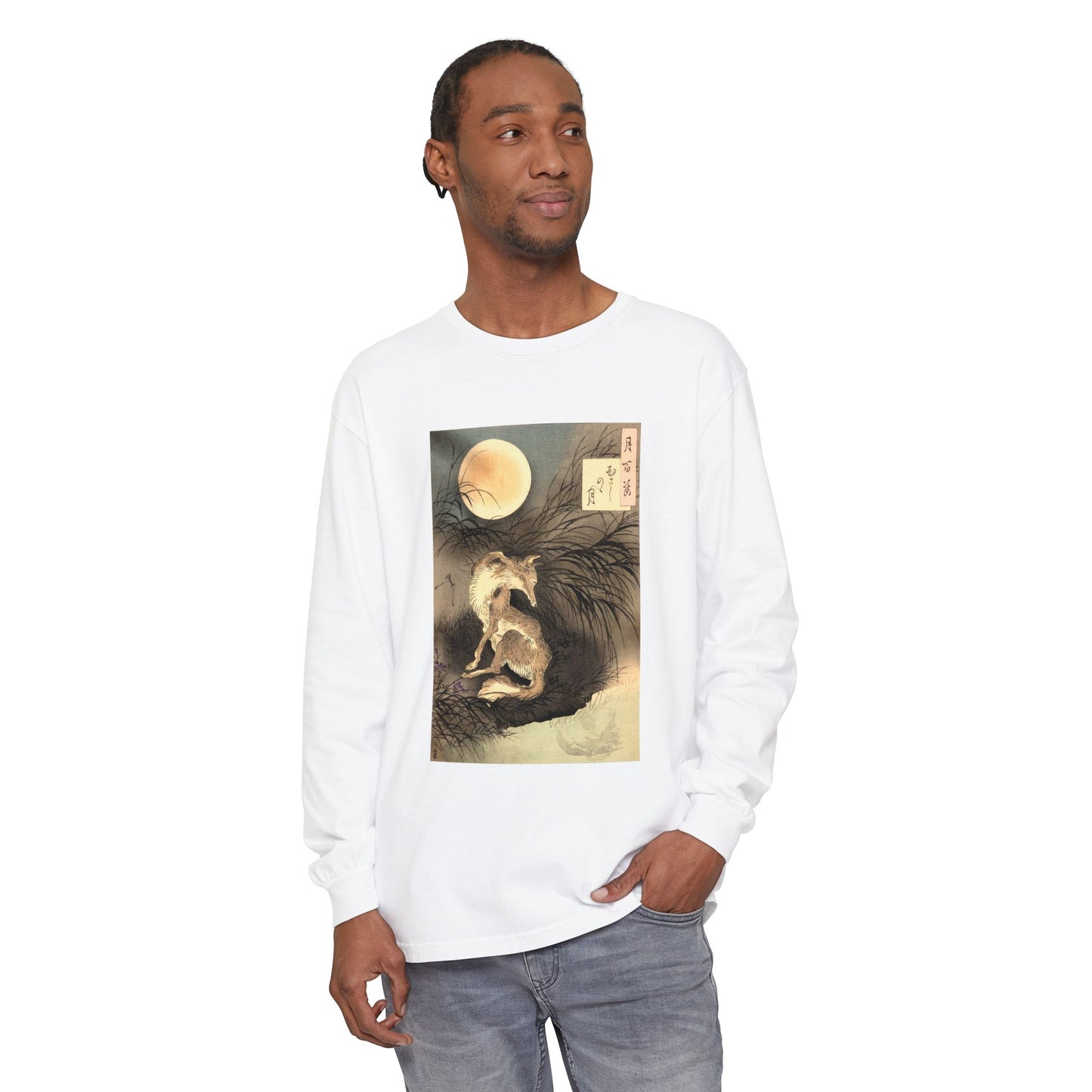 Musashi Plain Moon by Tsukioka Yoshitoshi (Long Sleeve)