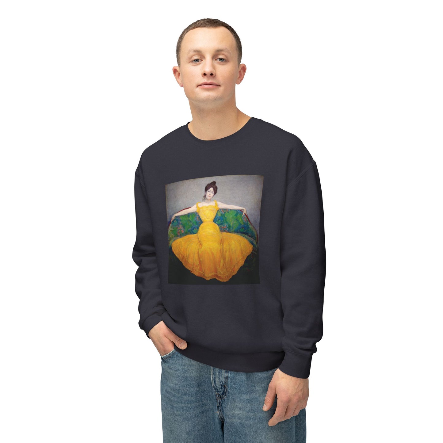 Woman in a Yellow Dress by Max Kurzweil  (Sweatshirt)