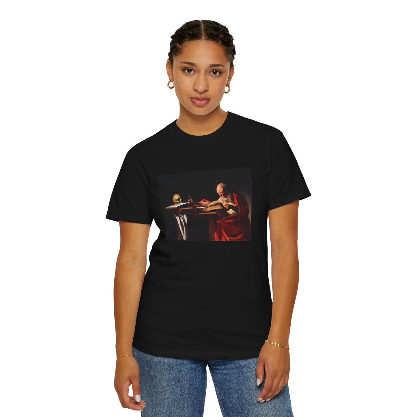 Saint Jerome Writing by Caravaggio (T-Shirt)