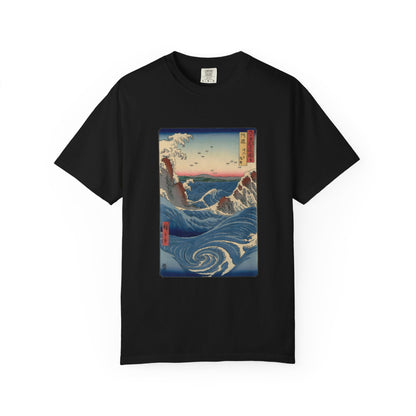 Naruto Whirlpool at Awa by Utagawa Hiroshige (T-Shirt)