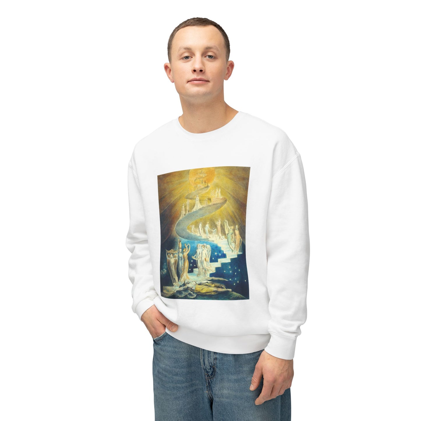 Jacob’s Ladder by William Blake (Sweatshirt)