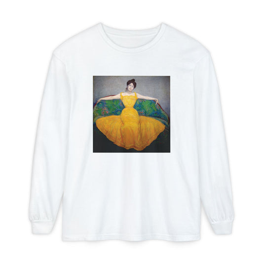Woman in a Yellow Dress by Max Kurzweil  (Long Sleeve)