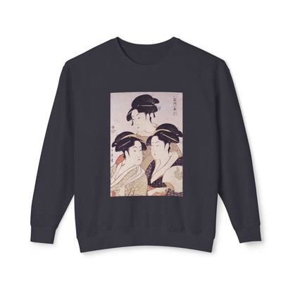 Three Beauties of the Present Day by Kitagawa Utamaro (Sweatshirt)