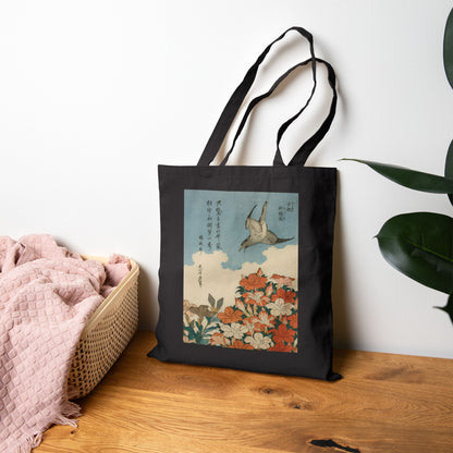 Cuckoo and Azaleas by Katsushika Hokusai (Tote)
