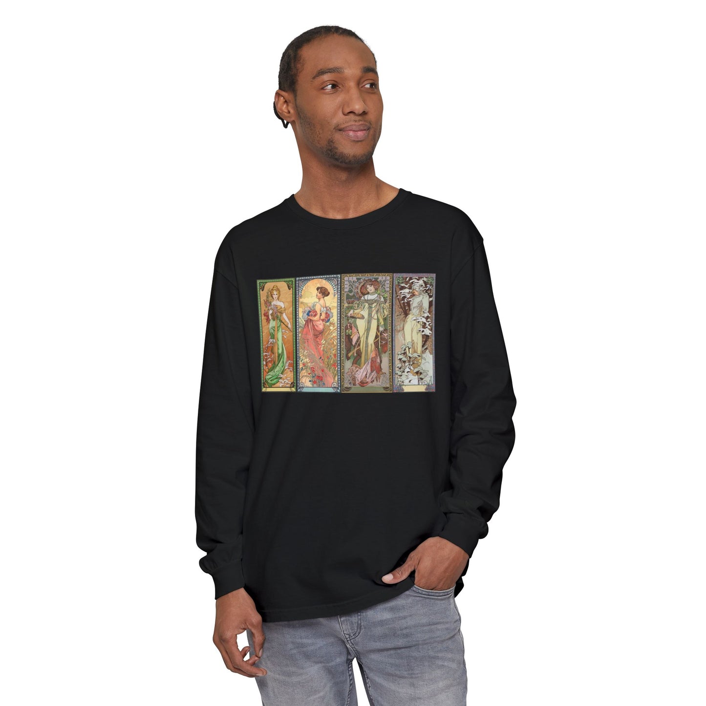 The Seasons by Alphonse Mucha (Long Sleeve)