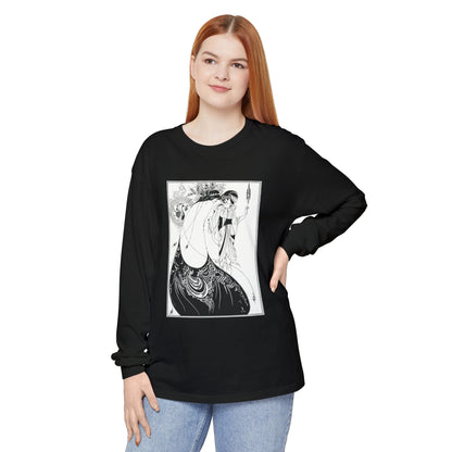 The Peacock Skirt by Aubrey Beardsley (Long Sleeve)