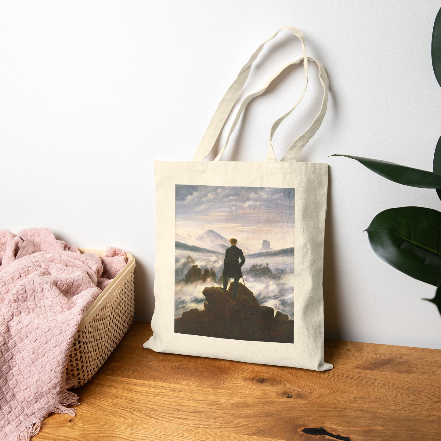 Wanderer above the Sea of Fog by Caspar David Friedrich (Tote)