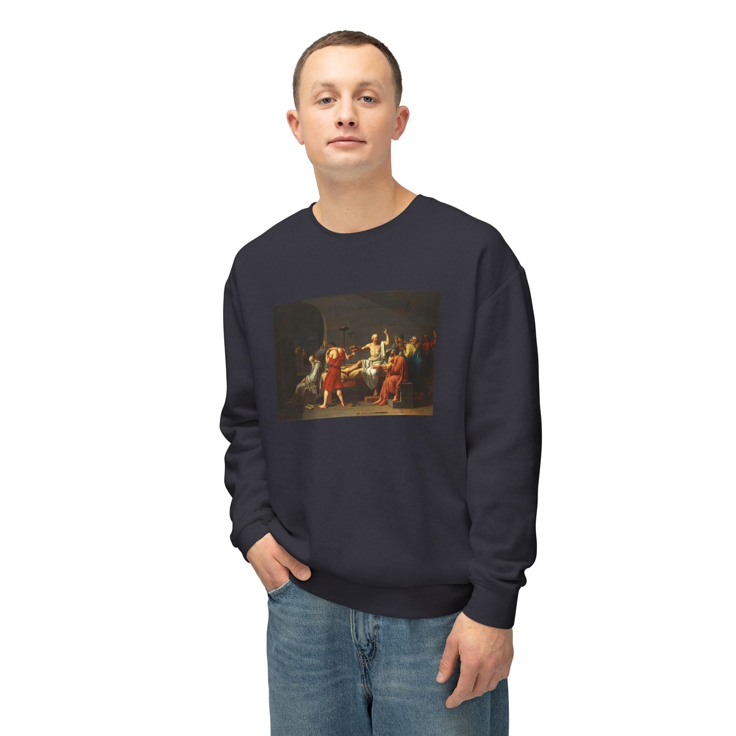 The Death of Socrates by Jacques-Louis David (Sweatshirt)