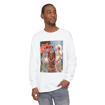 Three Women with Parasols by Marie Bracquemond (Long Sleeve)